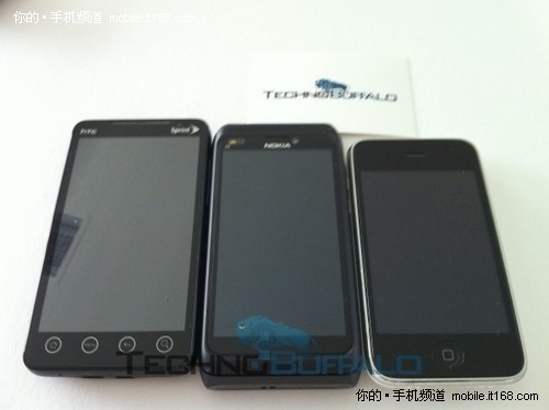 ͼΪN9/iPhone 3GS/HTC EVO 4GԱȣN9ĻߴӦΪ4Ӣ