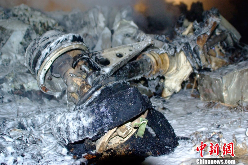 伊春空难遇难者被烧死图片