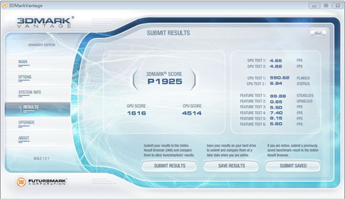 3DMark Vantage(PerformanceP)