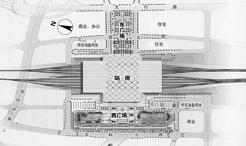 太原南站站前广场及周边道路开建（图）制图：刘铁军