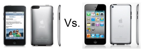 iPod Touch 3 vs iPod Touch 4 仯ϸ