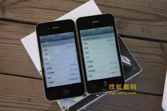 独家对比:联通版iphone 4和苹果版iphone 4外观