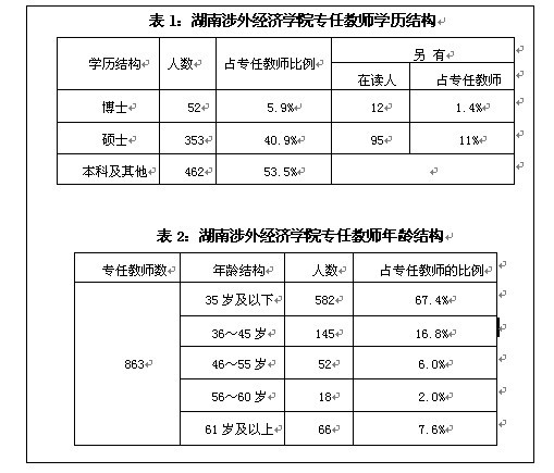 湖南涉外经济学院师资力量三级跳 优化模式更新升级