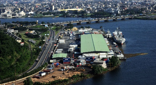 (国际(6)空中鸟瞰科特迪瓦经济首都阿比让