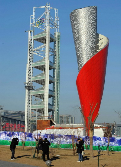 北京奥林匹克火炬塔图片