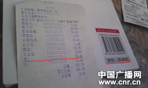 北京沃爾瑪商品標價和結賬小票不符 稱疏忽所致