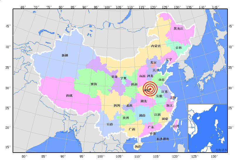 中国地图方位划分图片