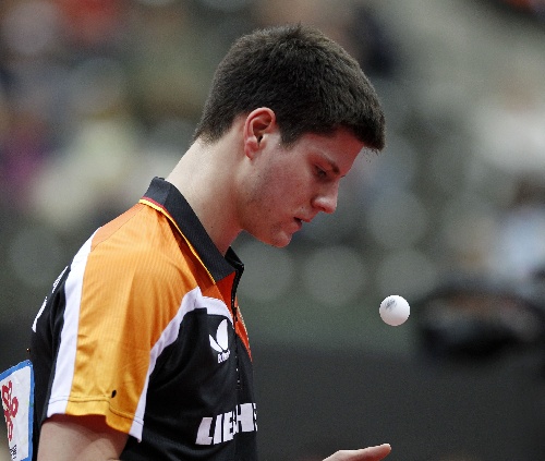 当日,在荷兰鹿特丹阿侯伊体育馆举行的2011年世界乒乓球(单项)锦标赛