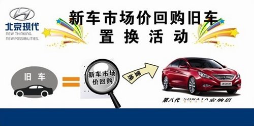 北京現代新車市場價回購舊車 置換活動(圖)