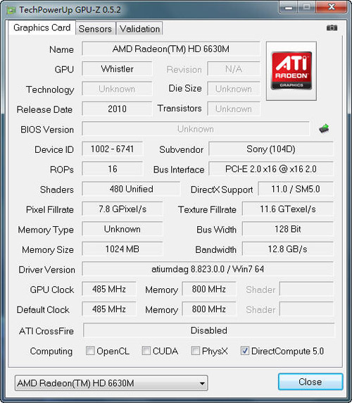 ATi Mobility Radeon HD 6630Կ