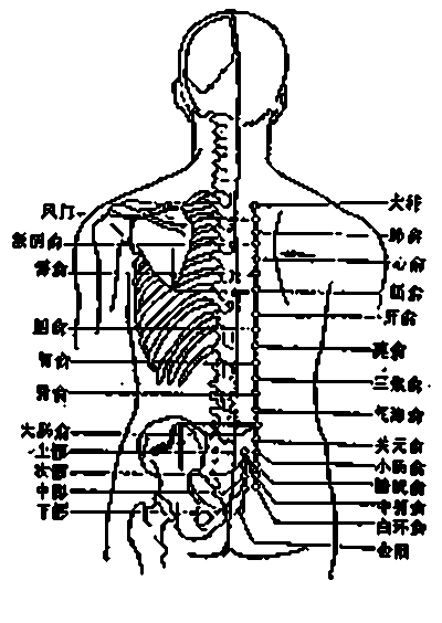 [取穴]肝腧,膈腧,巨阙,关元.