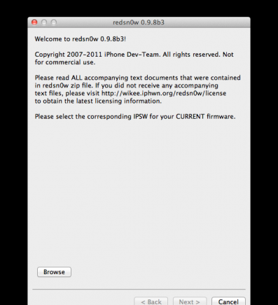iOS 4.3.4 越狱工具RedSn0w 0.9.8b3