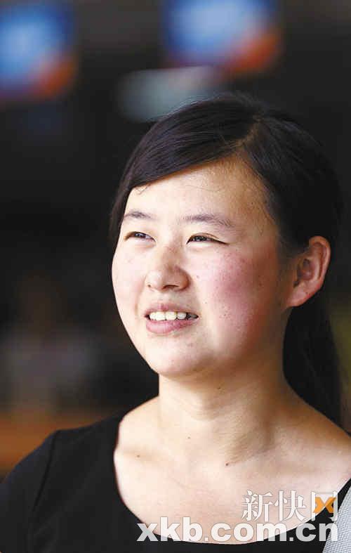 2011级新生王昱人坦言：“我很喜欢广州，我会在这里继续传递爱心”