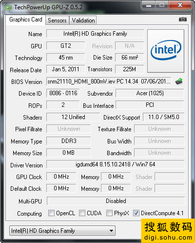 Intel HD Graphics 3000Կ