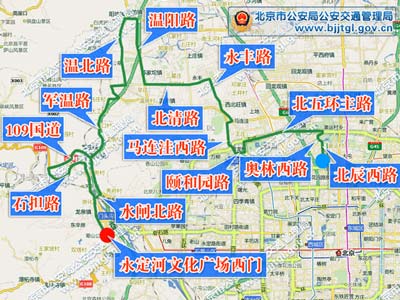 北京400环线路图图片