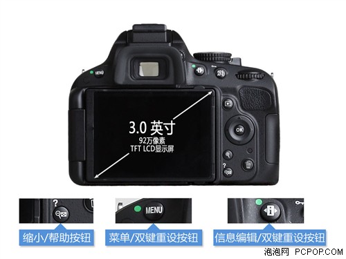 尼康D5100操控键及背屏