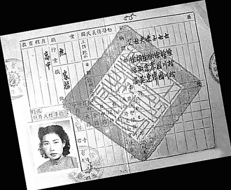民国身份证图片