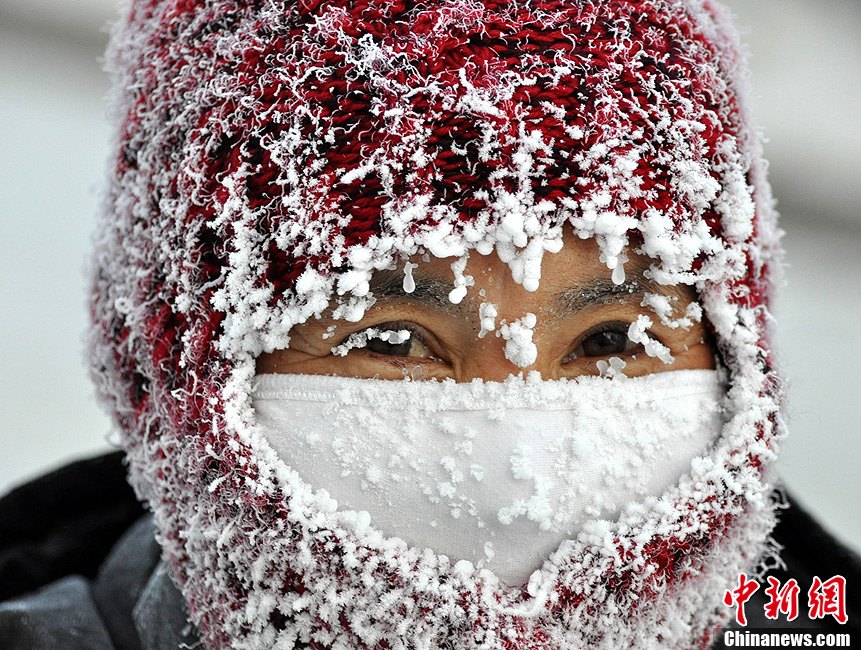 組圖:內蒙古呼倫貝爾多地氣溫突破零下30度