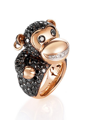 Grisogono猴子造型戒指