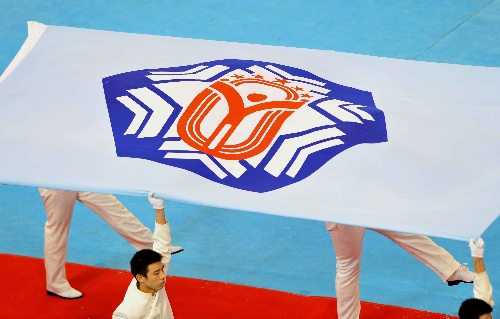 冬奥运旗帜图片