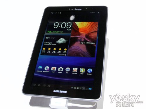 三星GALAXY Tab 7.7平板电脑仅335g重、7.89mm厚