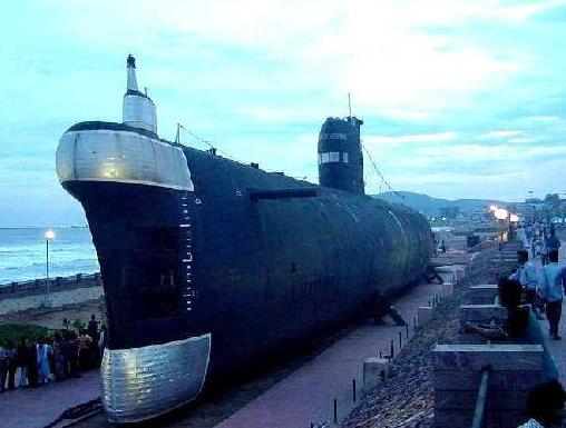 印度首只核动力潜艇查克拉号(ins chakra) (资料图)