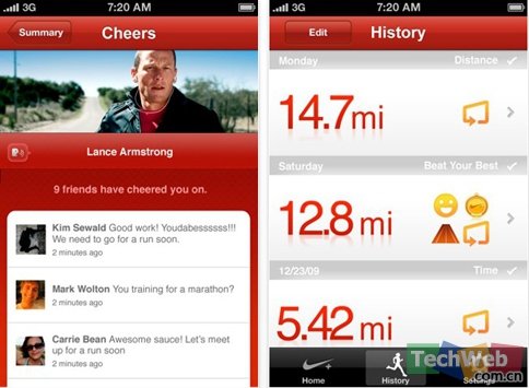 Nike+ GPS app ͼ