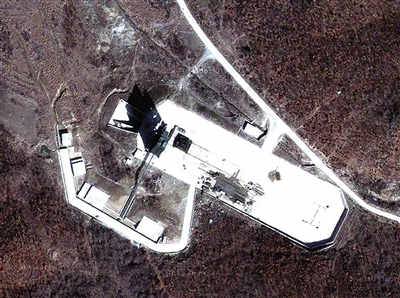 谷歌卫星图片显示的位于朝鲜平安北道铁山郡的西海卫星发射场(资料