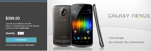 399Ԫ Galaxy Nexus HSPA+