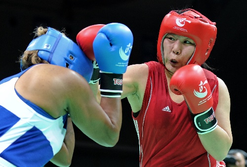 3/5 (0)   5月19日,在秦皇岛举行的2012年国际拳联世界女子拳击锦标赛