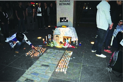 林俊遇害的消息被证实后，加拿大当地时间6月1日晚8点，在蒙特利尔Concordia大学广场的白求恩雕像下，魁北克的留学生论坛爱蒙城网及林俊的生前好友，为他举行了悼念会。