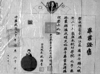 1931年齐鲁大学毕业证书由校长孔祥熙签发