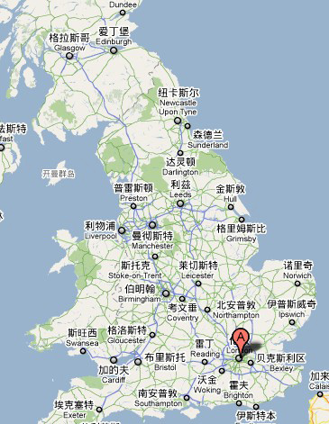地图上英国在哪个位置图片