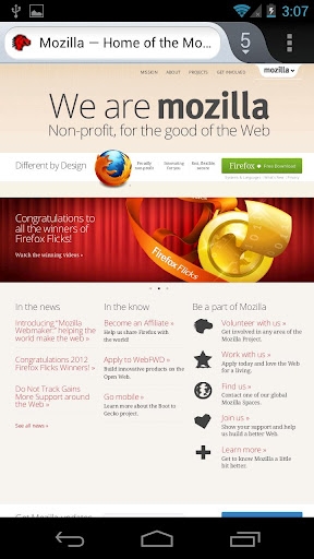߸ֻ飡Firefox for Androidʽ