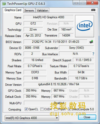 Intel HD Graphics 4000Կ