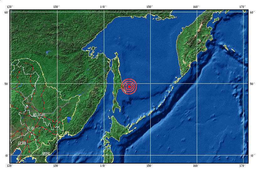 鄂霍次克海发生7.2级地震(组图)