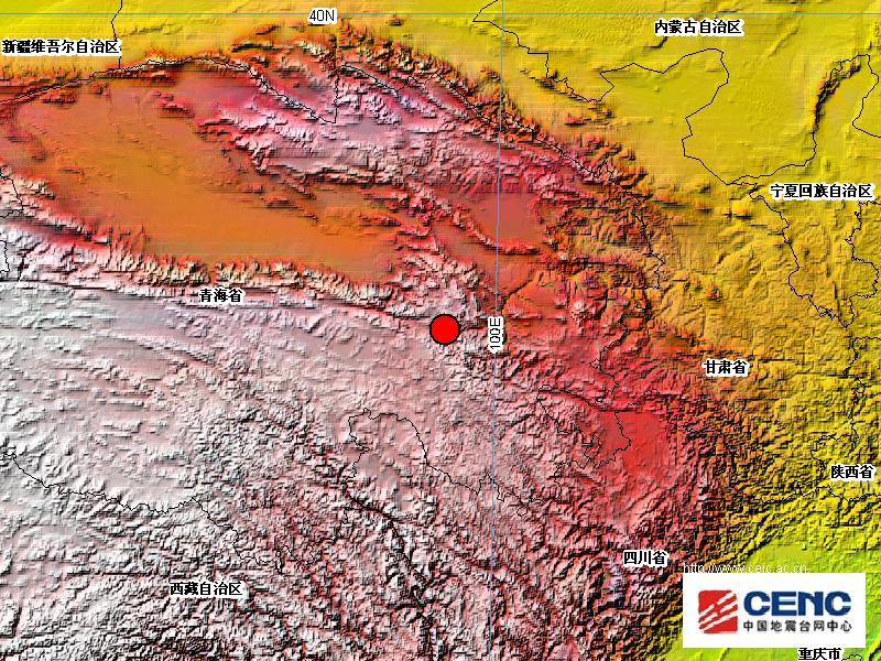 青海玛多县发生3.6级地震 震源深5公里(图)