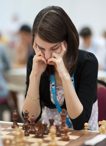 国际象棋女选手图片