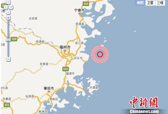 中新网福州9月29日电(龙敏)据中国地震台网测定：2012年9月29日0时23分6秒，在福建省福州市长乐市附近海域(东经119.9度、北纬26度)发生3.3级地震，震源深度8千米。