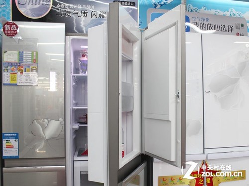 盛唐花纹外观设计 LG对开门冰箱28800元