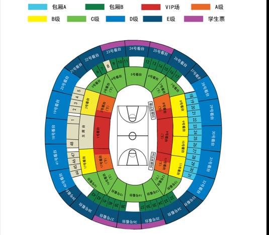 cba座位分布图图片