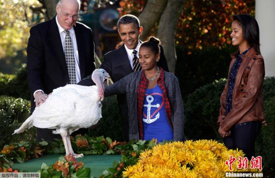 奥巴马祝全体美国人感恩节快乐 吁帮助飓风灾民
