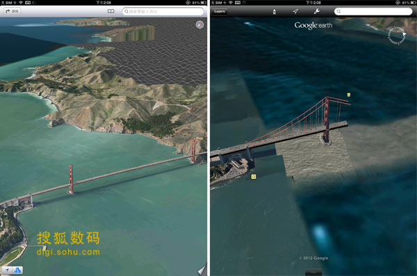 3d地圖對比谷歌地球完全可代替蘋果地圖