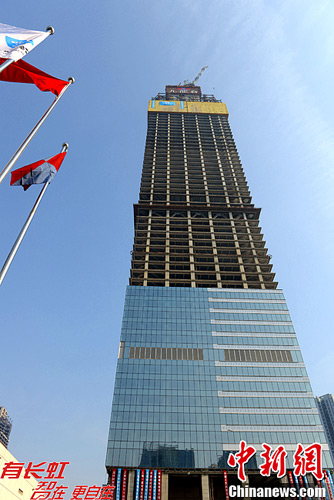江苏无锡第一高楼俯瞰城市如"模型(组图)