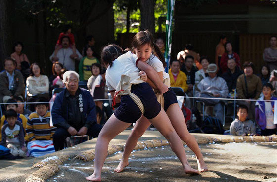 高清揭秘日本女子相撲小女孩裸半身廝殺組圖