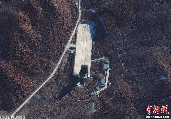 资料图：图为国外媒体近日公布的俯瞰朝鲜卫星发射场照片。