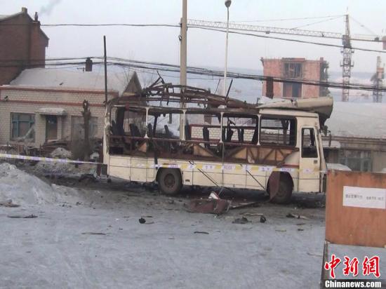 双鸭山通勤车爆炸遇难者升至11人 初步认定为刑案