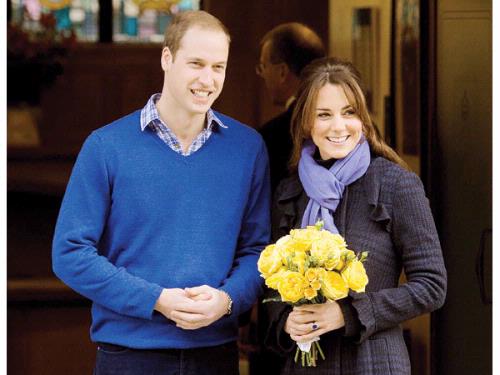 资料图：威廉王子与凯特王妃。