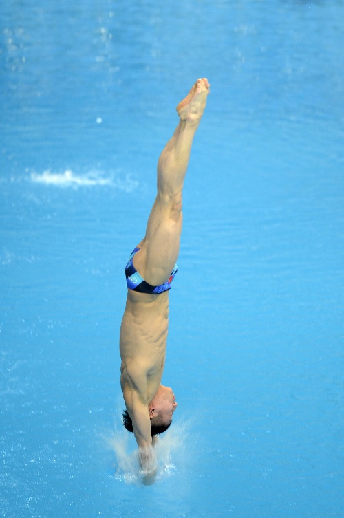 当日,在北京国家游泳馆(水立方)举行的2013年国际泳联世界跳水系列