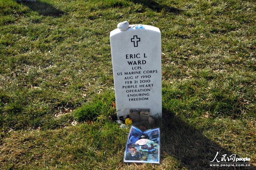 人民网记者 温宪 摄0为阿灵顿国家公墓第60区内在伊拉克丧生美军墓地